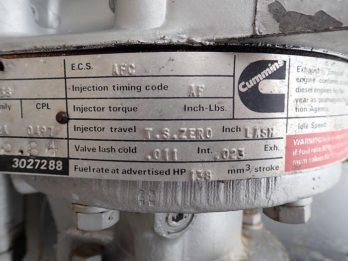 Refurbished 1984 Cummins NTC-240 Small Cam 855 Diesel Engine