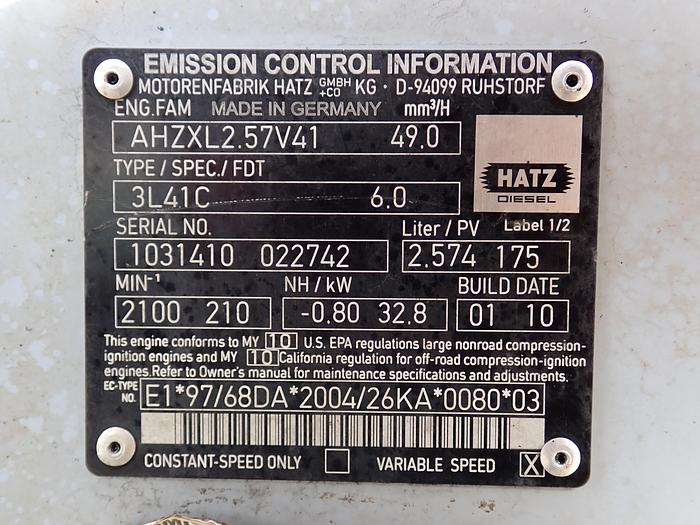 Used 2010 Hatz 3L41C