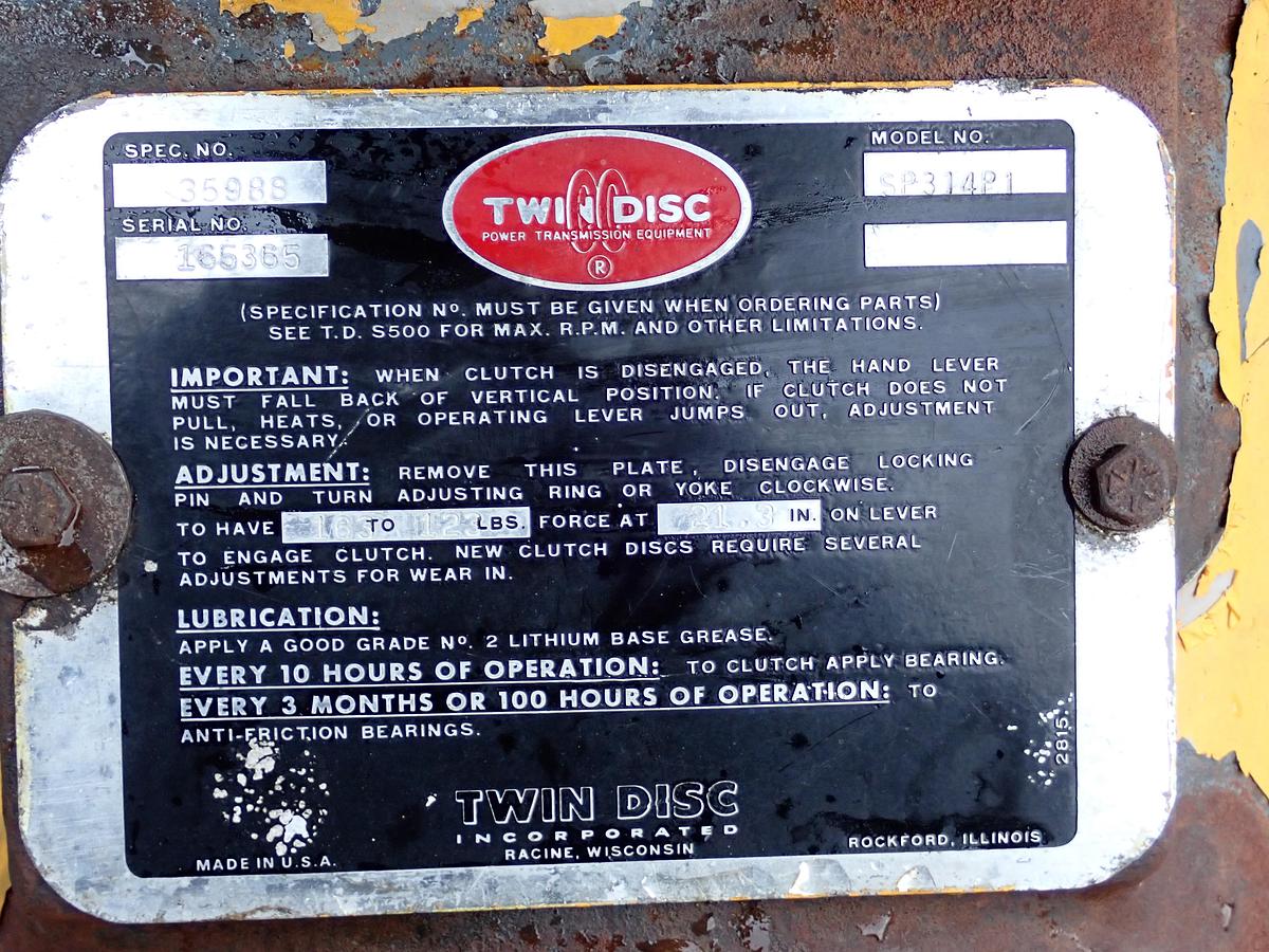 Used Allis Chalmers 25000 Diesel Engine POWER UNIT