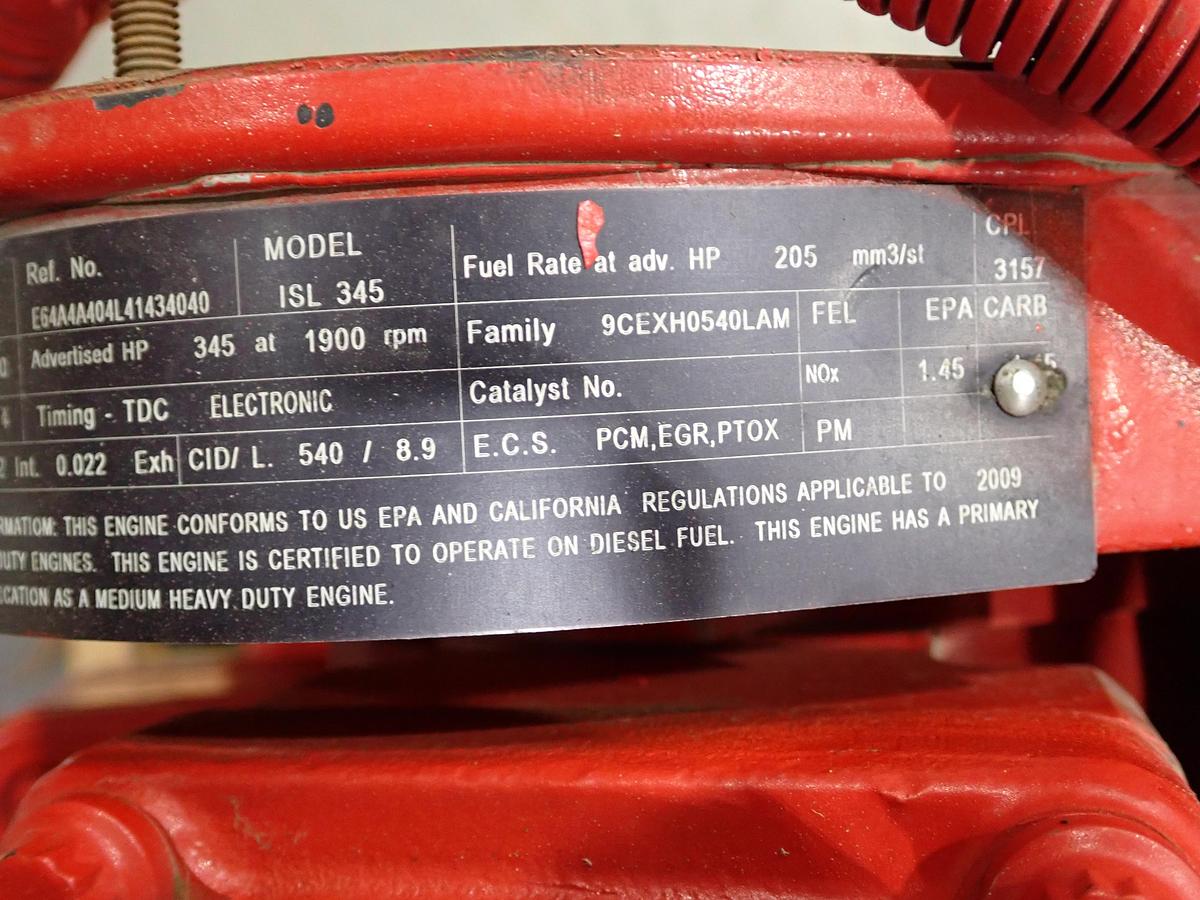 2009 Cummins ISL 345 Diesel Engine UNUSED SURPLUS