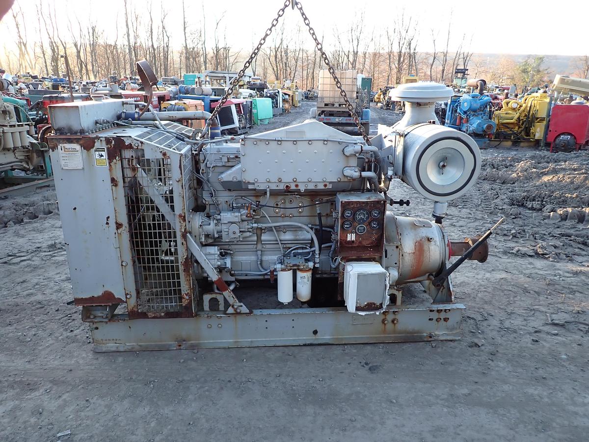 Used 2000 Cummins N14-C Diesel Engine POWER UNIT w/ PTO CLUTCH