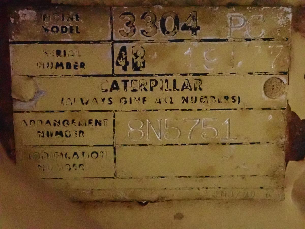 Used CAT 3304 PC Diesel Engine POWER UNIT! AR # 8N-5751