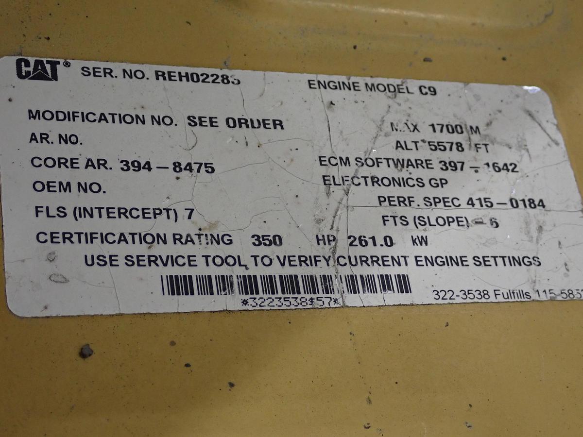 2013 CAT C9 Diesel Engine POWER UNIT 350 HP