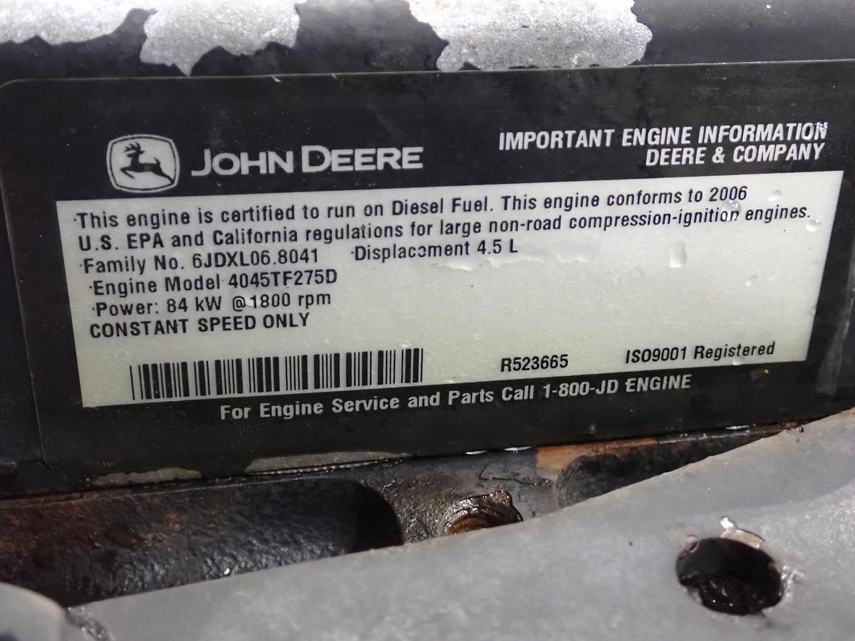 Used 2006 John Deere 4045TF275 Turbo Diesel Engine