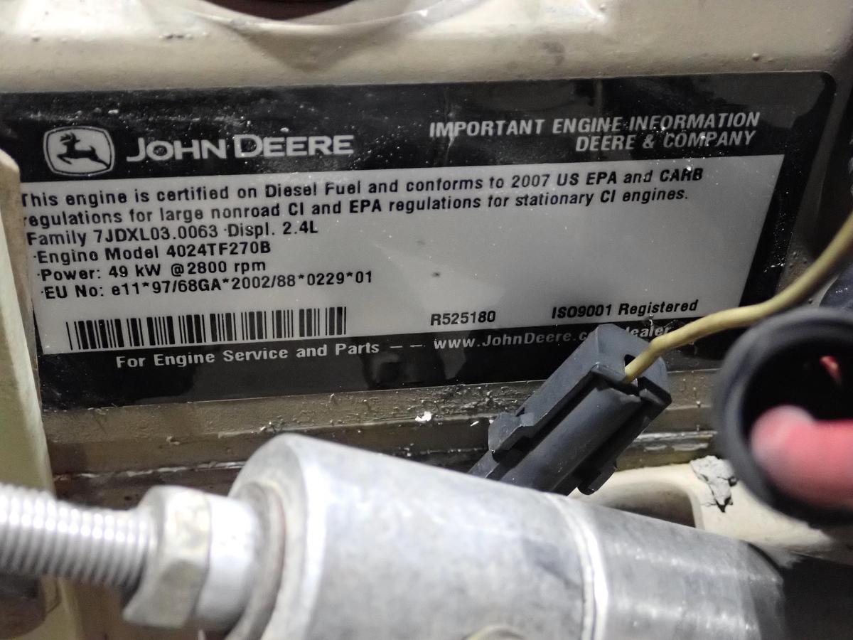 Used 2007 John Deere 4024TF270 Diesel Engine 1900 HOURS!