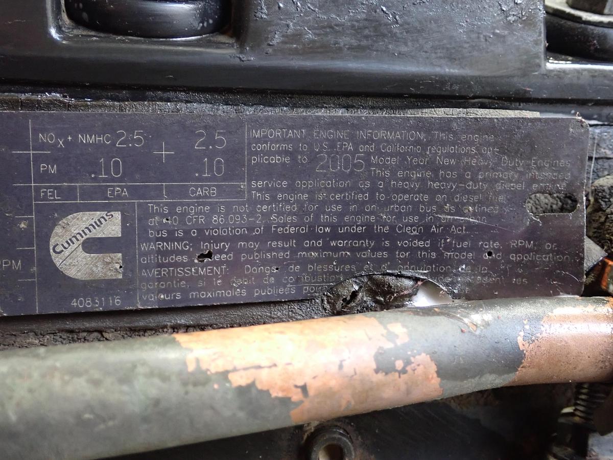 Used 2005 Cummins ISM 425V Diesel Engine CPL 8558