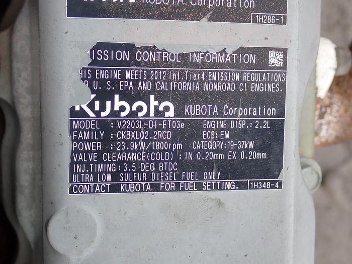Used 2012 Kubota V2203 DI Diesel Engine