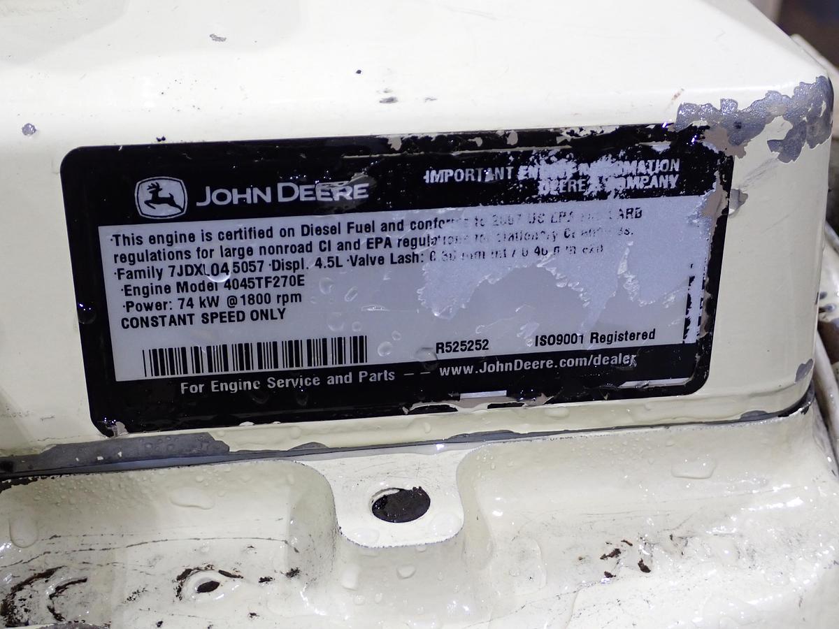 Used 2007 John Deere 4045TF270 Turbo Diesel Engine