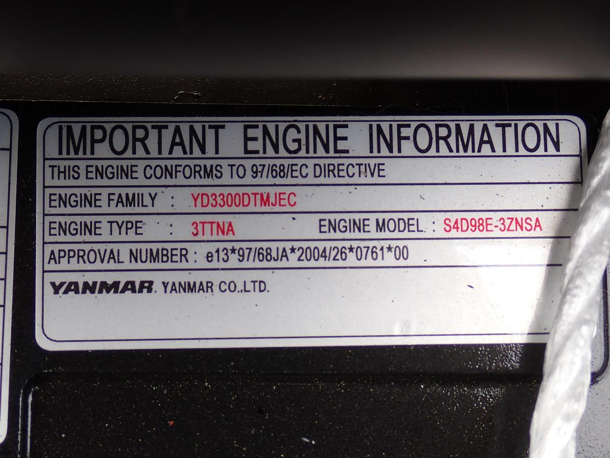 2008 Yanmar S4D98E-3ZNSA Turbo Diesel Engine NEW SURPLUS 4TNV98T