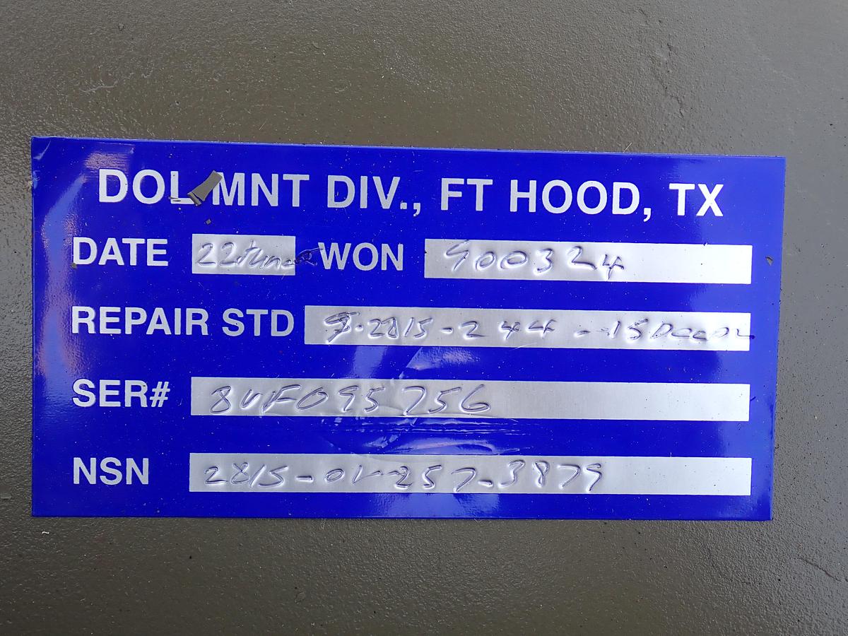 Detroit Diesel 8V92TA Diesel Engine MILITARY REBUILD OSHKOSH HEMTT