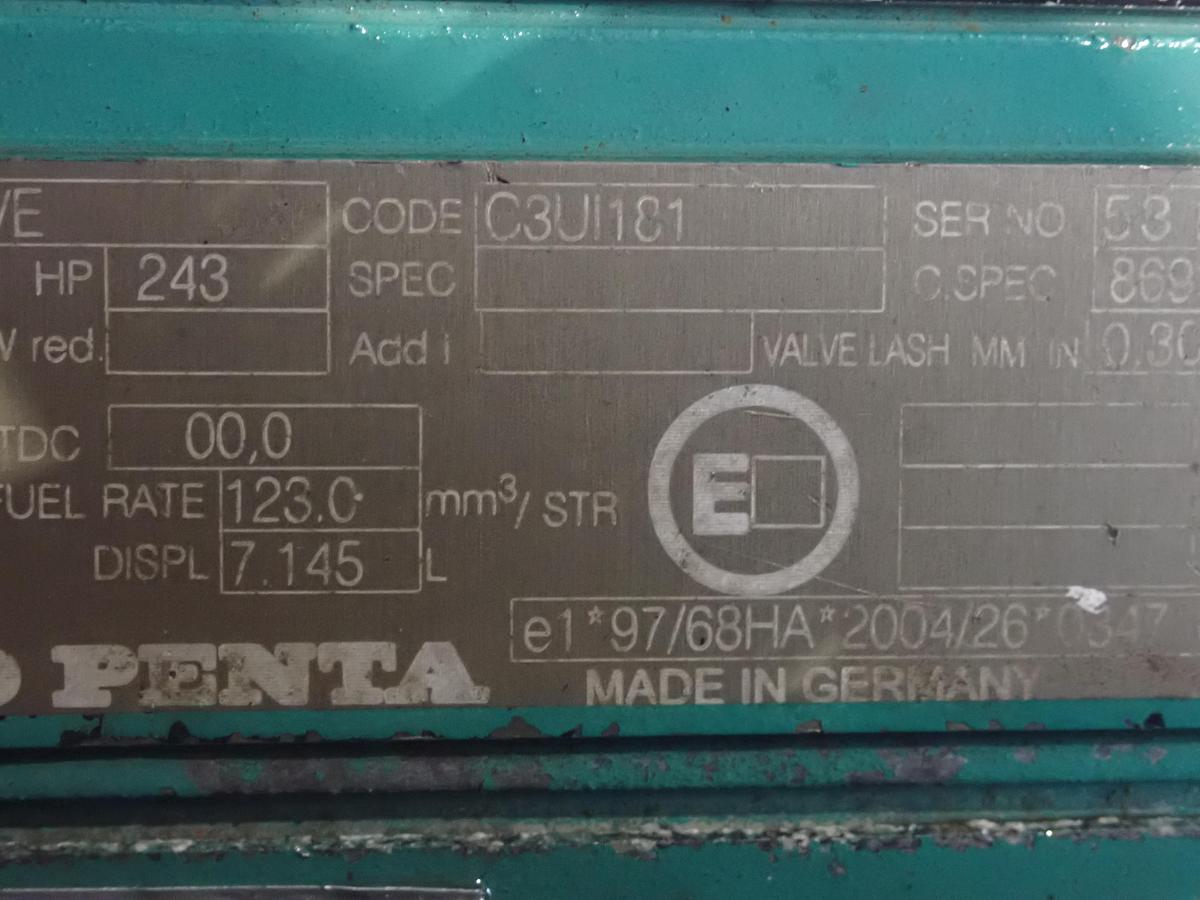 Used 2007 Volvo TAD750 VE Diesel Engine