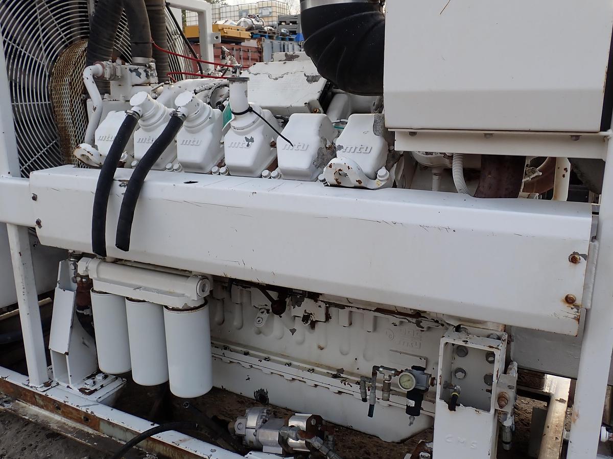 Used 2008 MTU 12V2000 Diesel Engine POWER UNIT 1005 HP