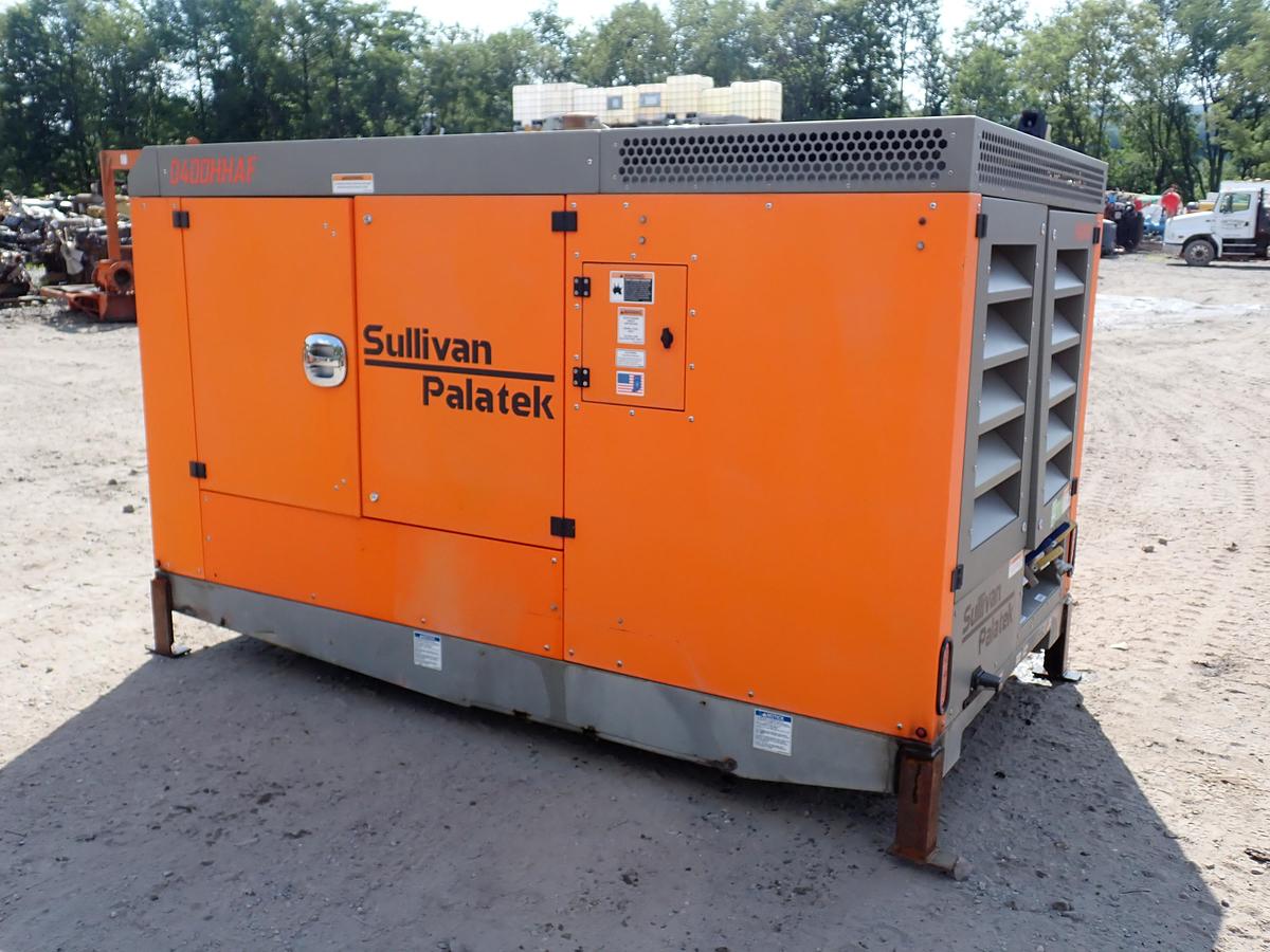 Used 2019 Sullivan Palatek D400PHHJD4AF 400 CFM Air Compressor 168 HOURS