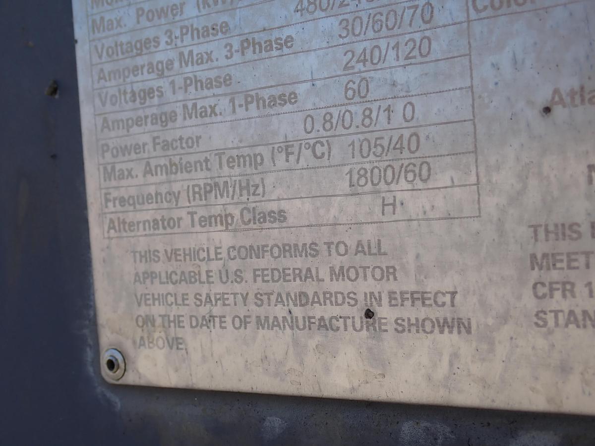 Used 2017 Atlas Copco QAS25 25 KVA Portable Generator