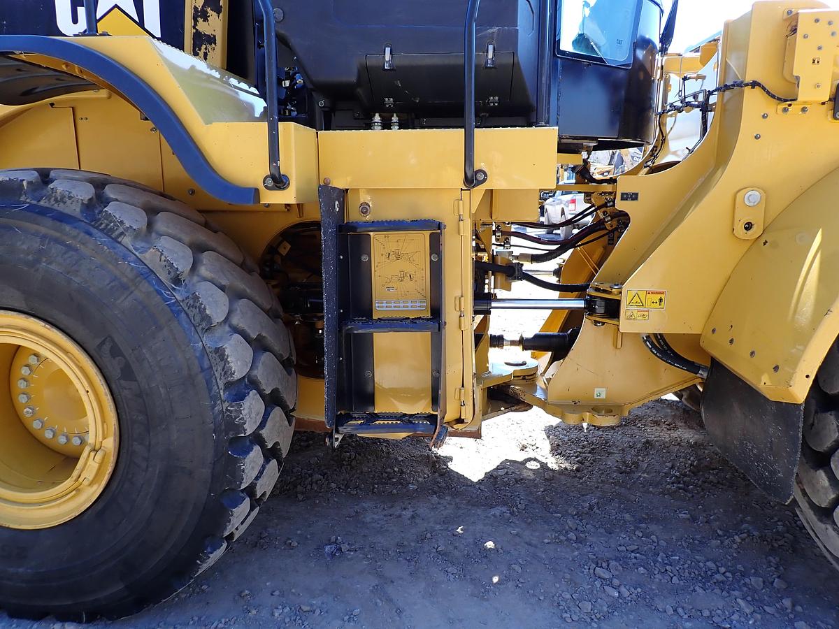 Used 2019 CAT 966M Wheel Loader Q/C & FORKS