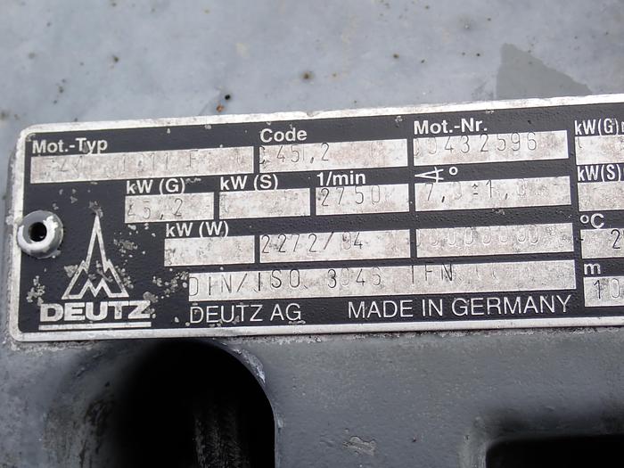 Used Deutz BF4M1011F