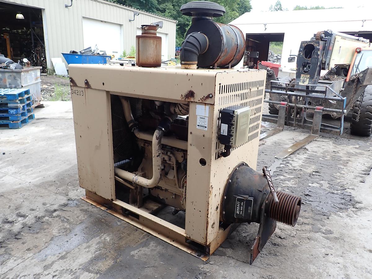 Used 2005 John Deere 6081HF070 Diesel Engine POWER UNIT w/ PTO CLUTCH