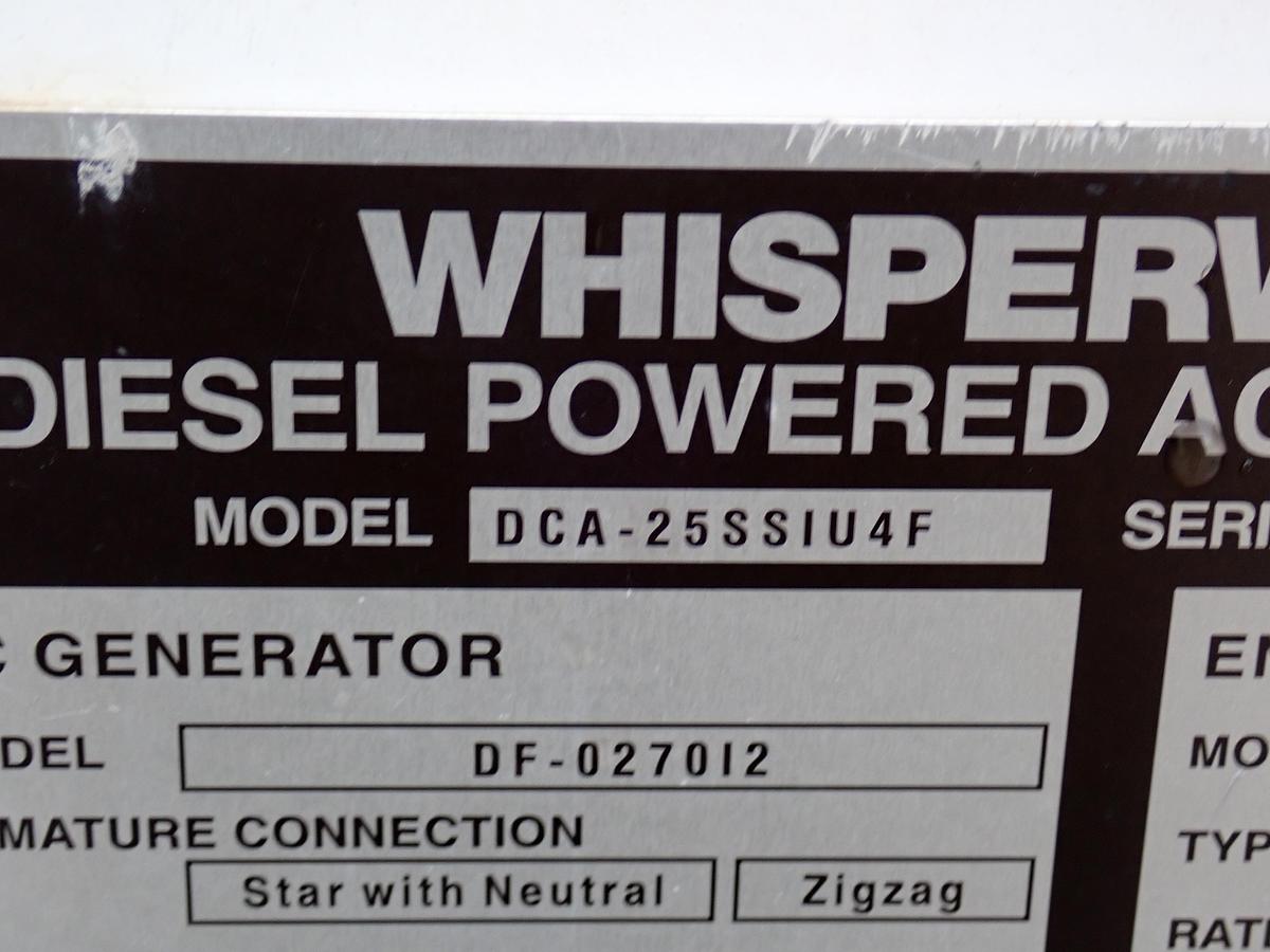 Used 2016 Multiquip DCA25SSIU4F 20 KW Generator