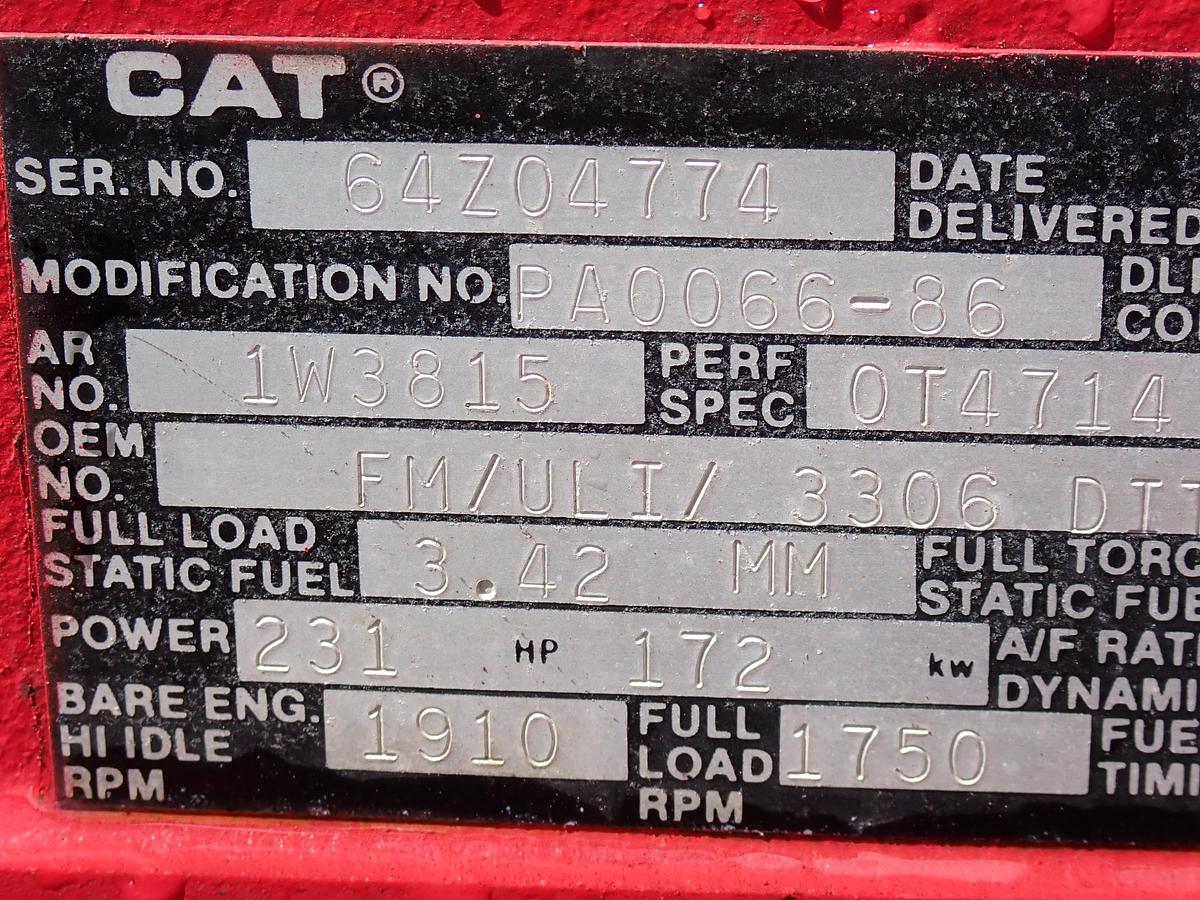 Used Cornell 8H-RP-EM18 10X8 Water Pump CAT 3306 DIESEL