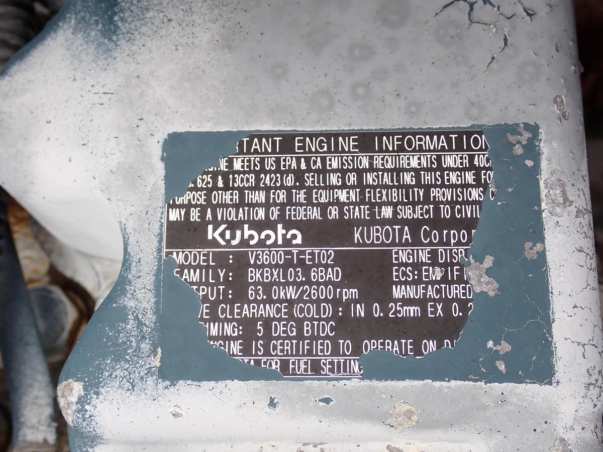 Used Kubota V3600-T-ET02 Turbo Diesel Engine