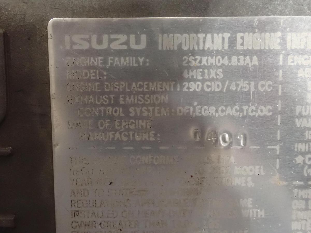 Used 2001 Isuzu 4HE1XS Diesel Engine