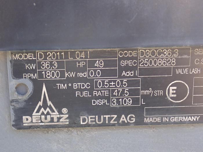 Used 2012 Deutz D2011 L04I Diesel Engine