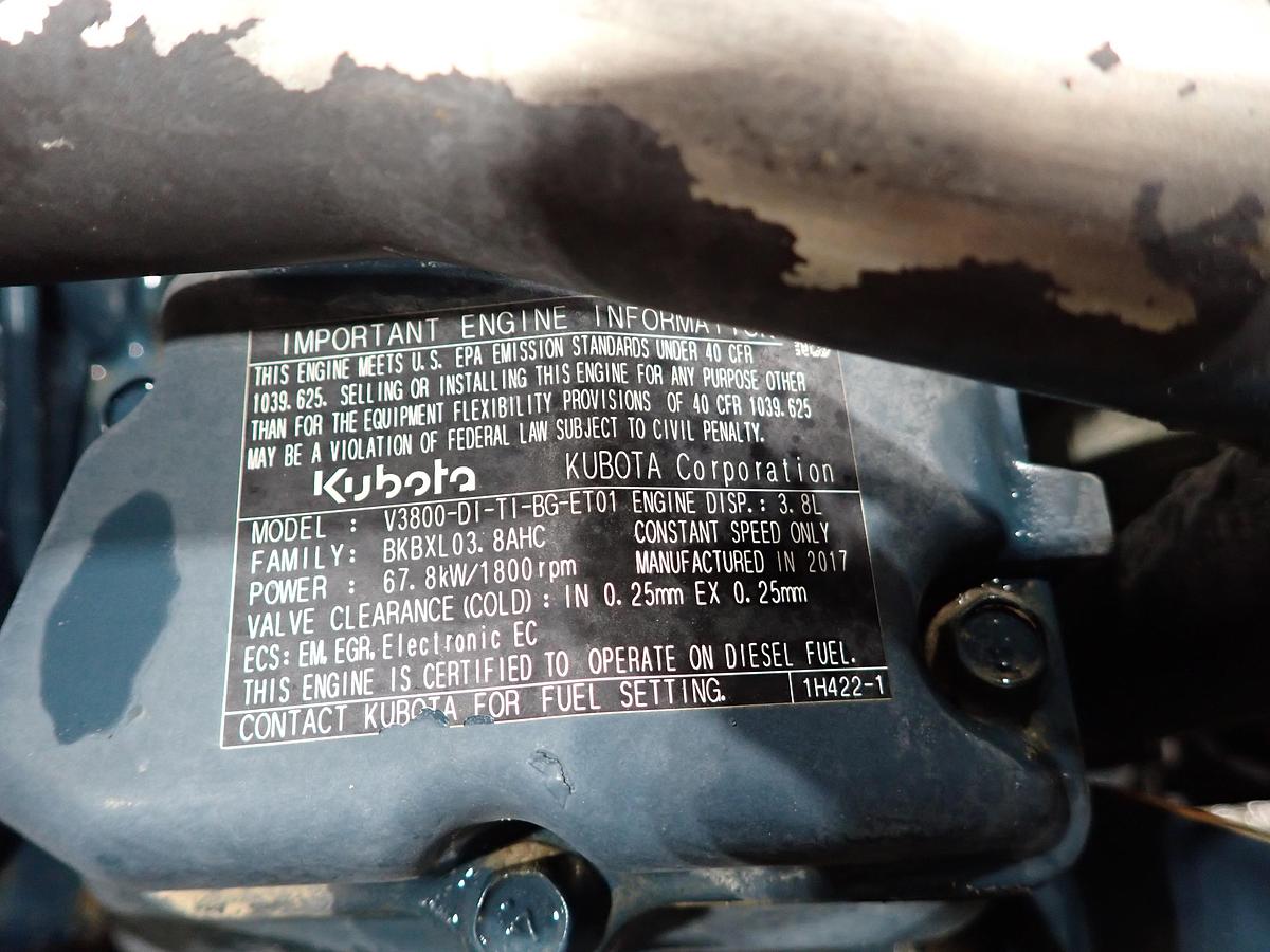 Used Kubota V3800-DI-TI-BG-ET01 Diesel Engine