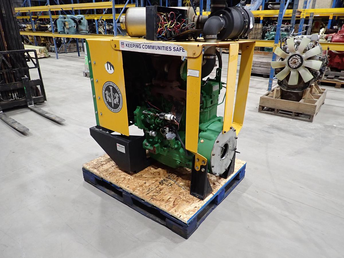Used 2014 John Deere 4045TF280 LOW HOUR Diesel Engine POWER UNIT