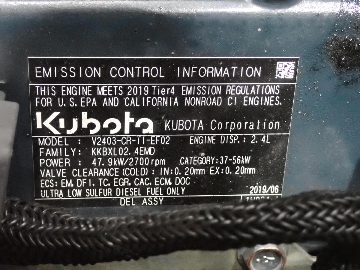 Used 2019 Kubota V2403-CR-TI-BG-EF02 Diesel Engine POWER UNIT
