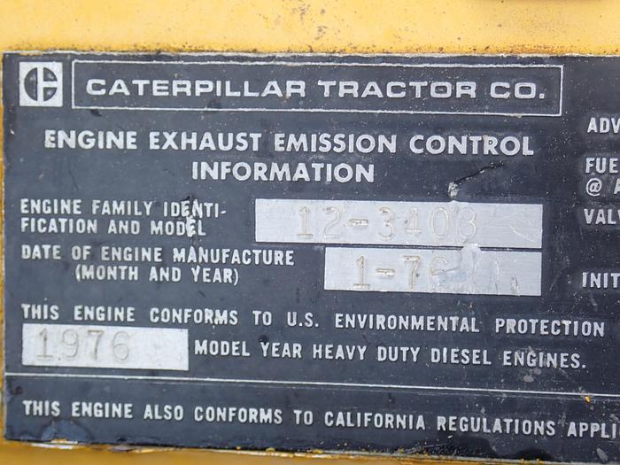 Used 1976 CAT 3408 Truck Engine 9N0802