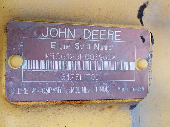 Used 1988 John Deere 6125HF001 Diesel Engine Power Unit