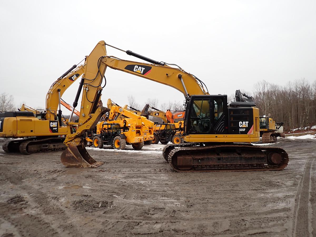 Used 2017 CAT 335F LCR Hydraulic Excavator w/ PROGRESSIVE THUMB!