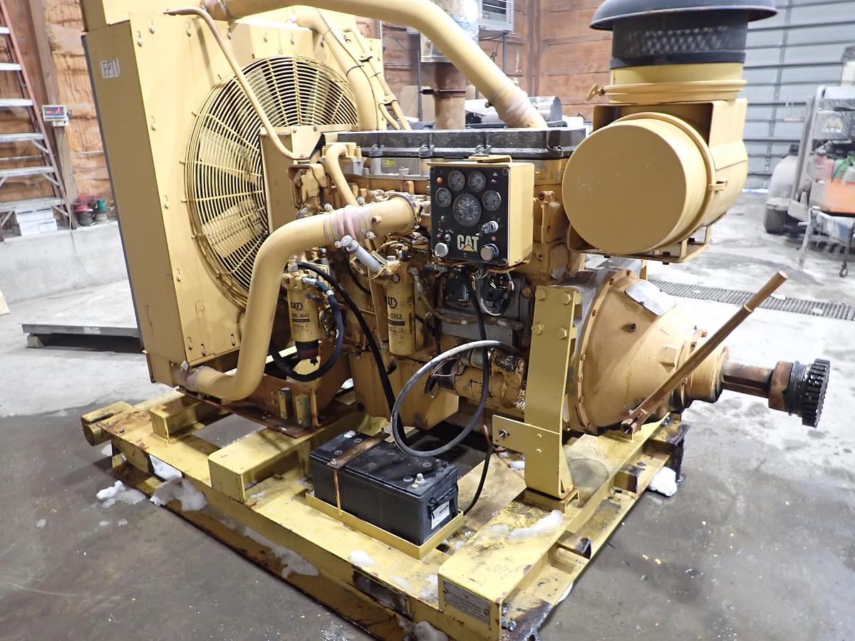 Used 2008 CAT C13 Diesel Engine POWER UNIT w/ PTO Clutch