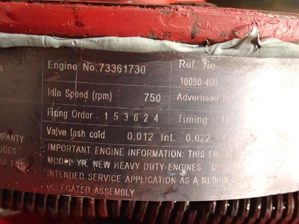 Used 2012 Cummins ISL9-400 Diesel Engine CPL 3689