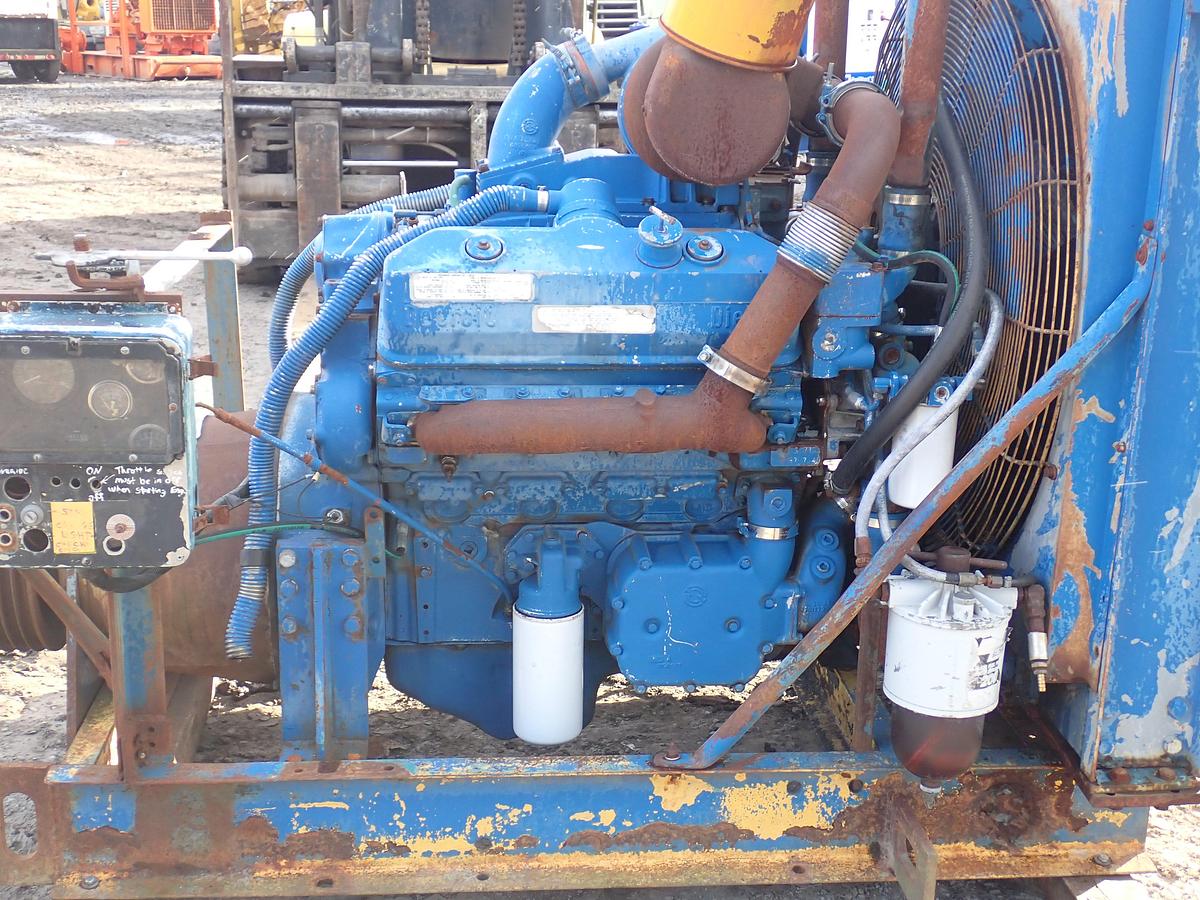 Used 1989 Detroit Diesel 8V92TA Engine POWER UNIT w/ PTO CLUTCH