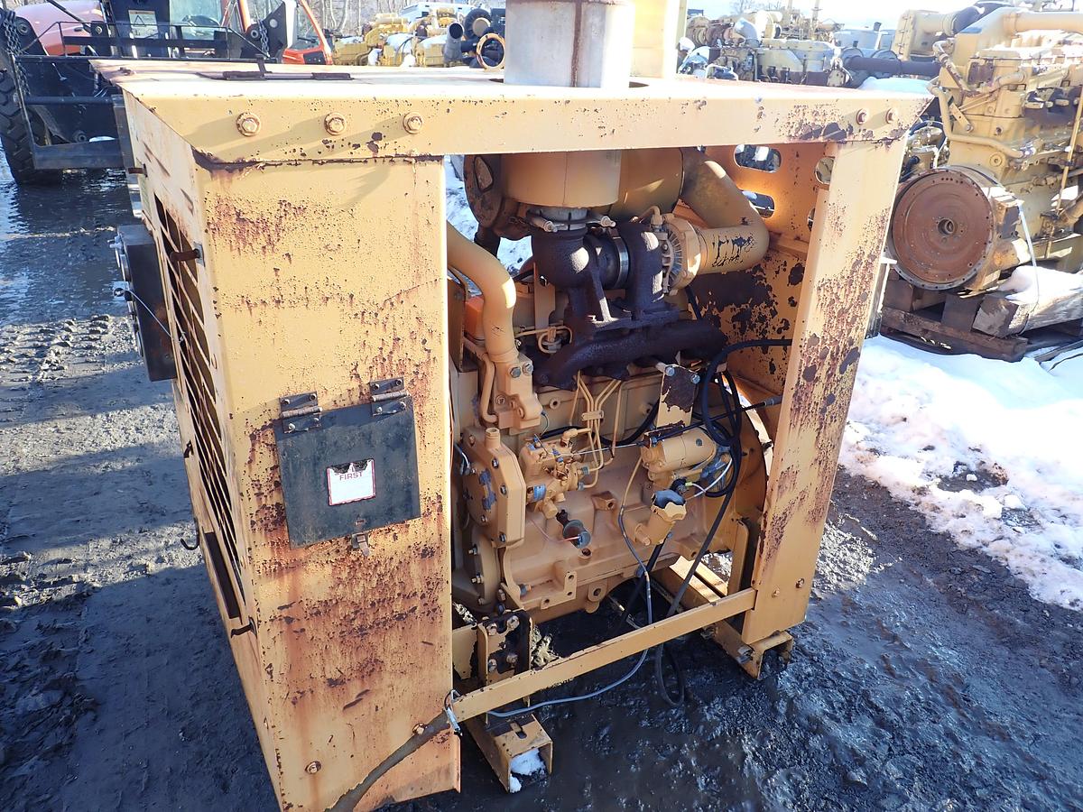 Used 1999 John Deere 4045TF150 Diesel Engine POWER UNIT w/ PTO Clutch