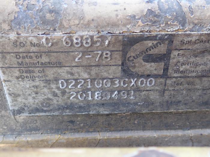 Used 1978 Cummins V-555 C230 Diesel Engine V8