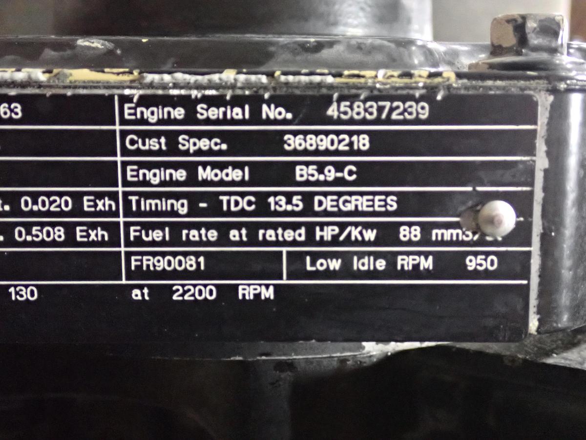 Used 1999 Cummins B5.9C Turbo Diesel Engine P PUMP! 174 HP!