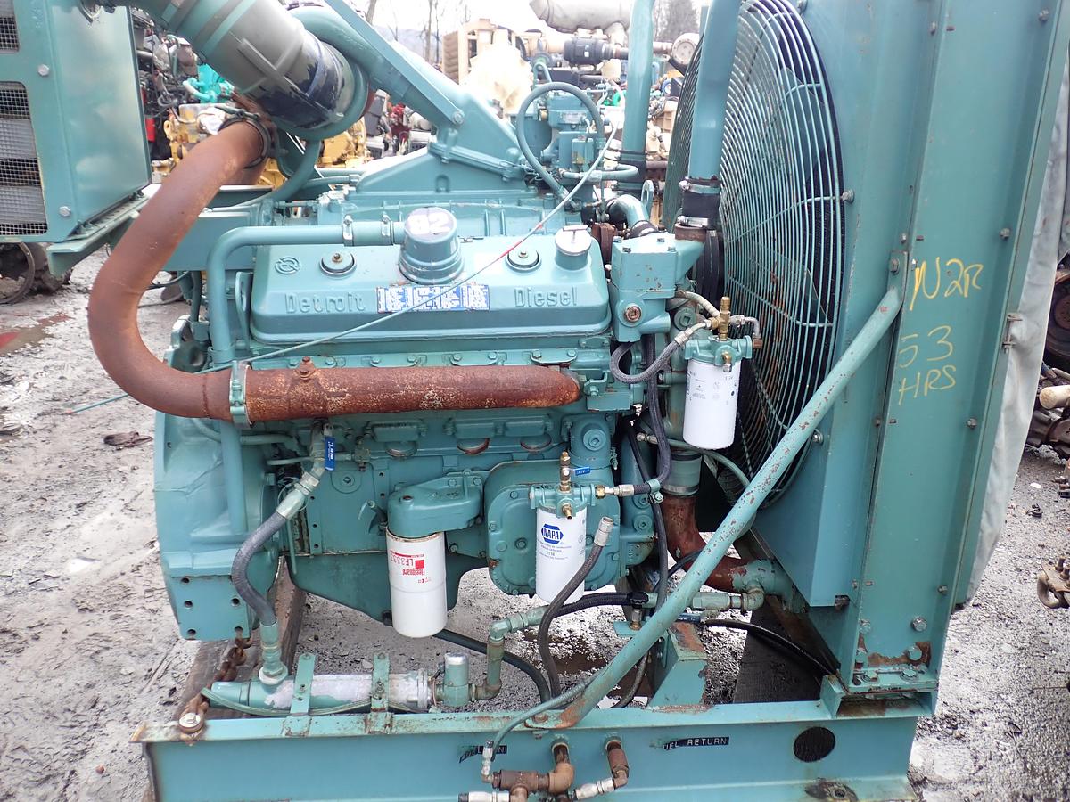 Used Detroit Diesel 8V92TA Engine POWER UNIT! 53 HOURS 