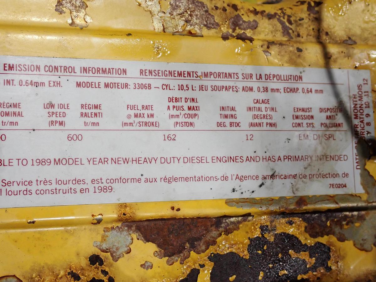 Used 1989 CAT 3306 DITAAC 300 HP Truck Engine