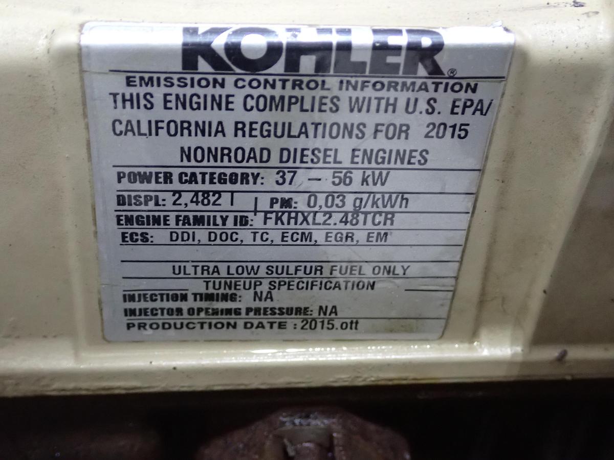 Used 2015 Kohler KDI2504TCR Diesel Engine