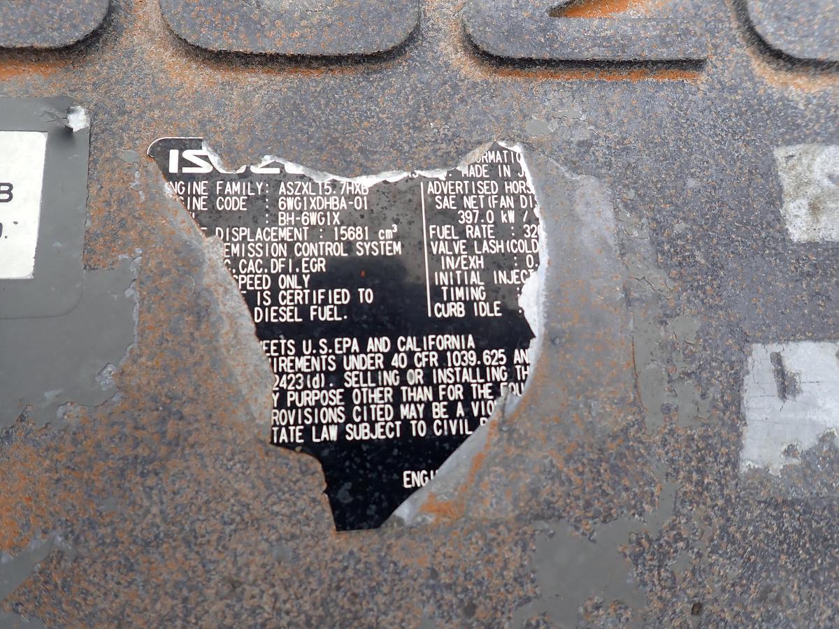 Used Isuzu 6WG1-XYGD-02 Diesel Engine MQ Genset