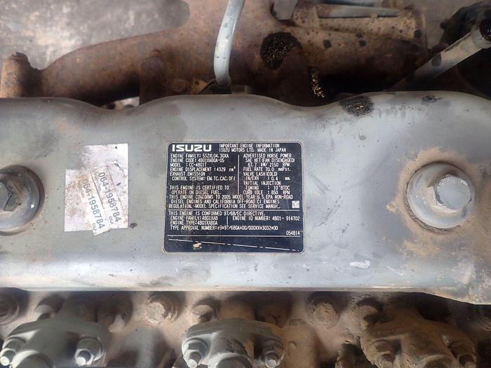 Used Isuzu 4BG1T Turbo Diesel Engine TAKEOUT! VIDEO! 4BG1 Hitachi ZX135 Excavator