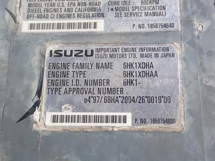Used 2006 Isuzu 6HK1-XYSA-01 Diesel Engine Hitachi ZX350LC-3