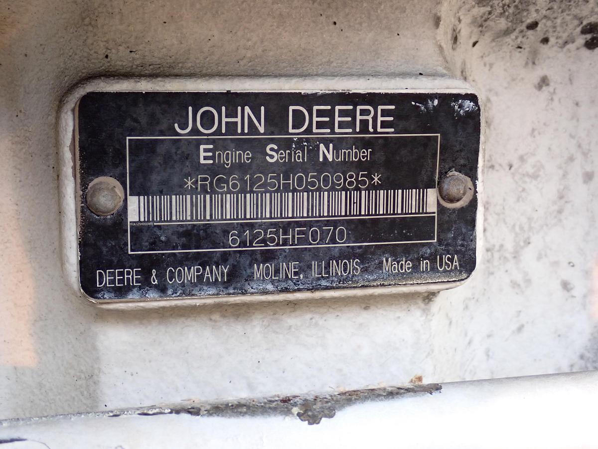 Used John Deere 6125HF070 Diesel Engine 225 HOURS!!