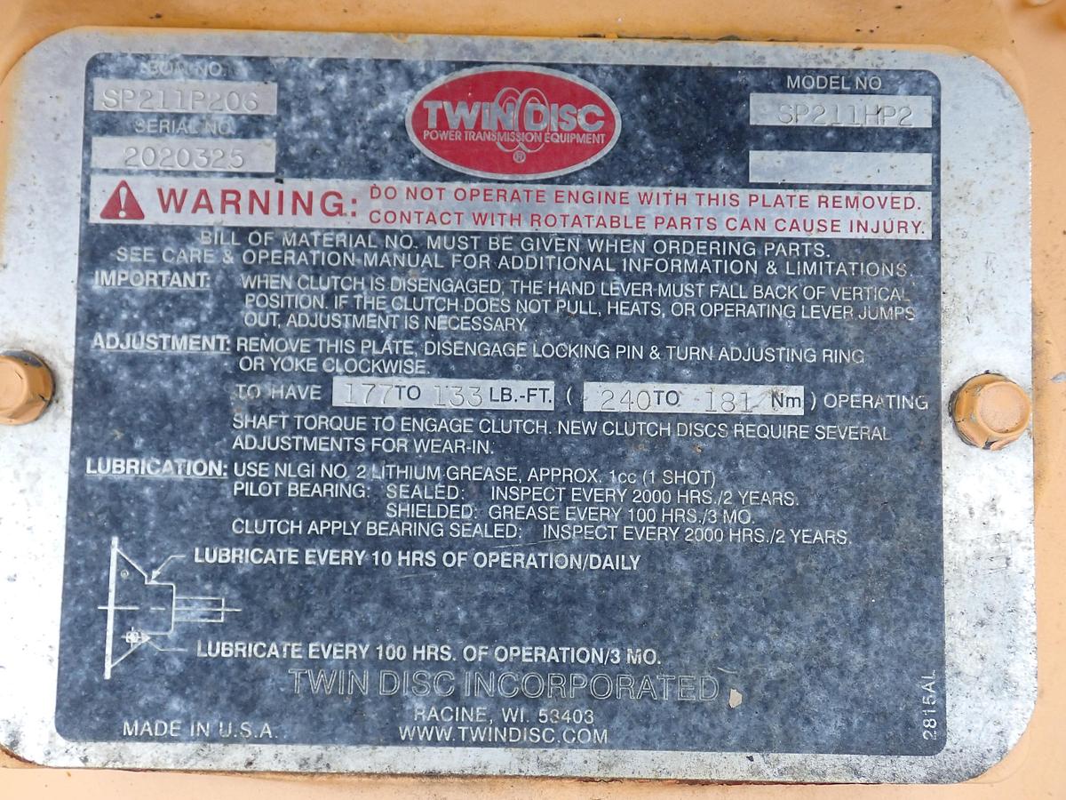 Used John Deere 6081AF001 Diesel Engine Power Unit W/ PTO CLUTCH!