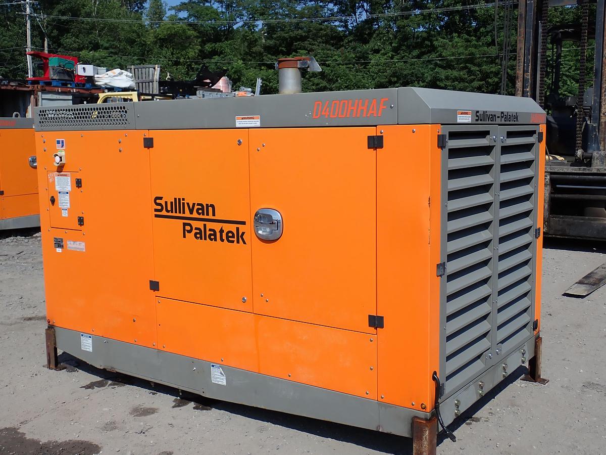 Used 2019 Sullivan Palatek D400PHHJD4AF 400 CFM Air Compressor 258 HOURS