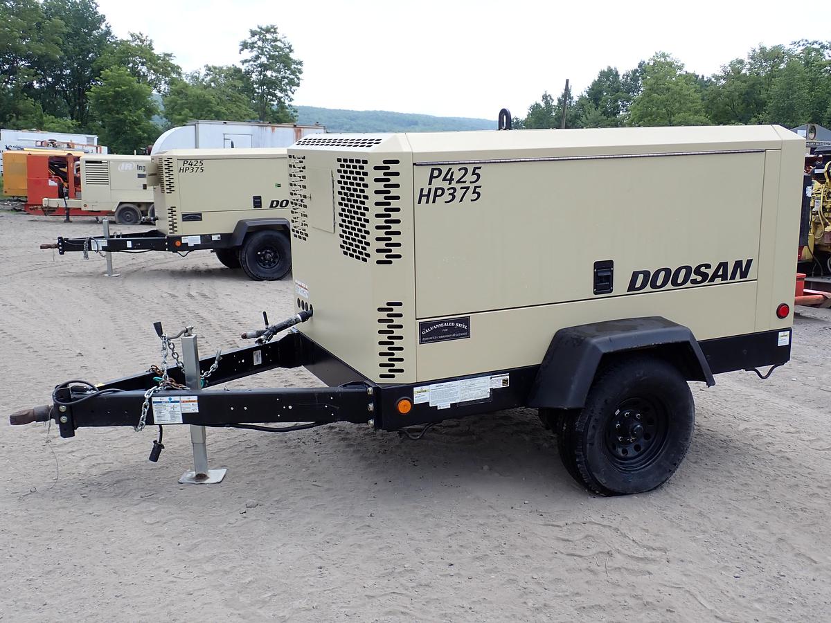 Used 2023 Doosan P425/HP375 Air Compressor 409 HOURS!