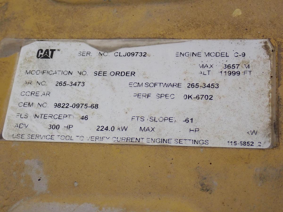 Used 2005 CAT C9 Industrial Diesel Engine AR 265-3473