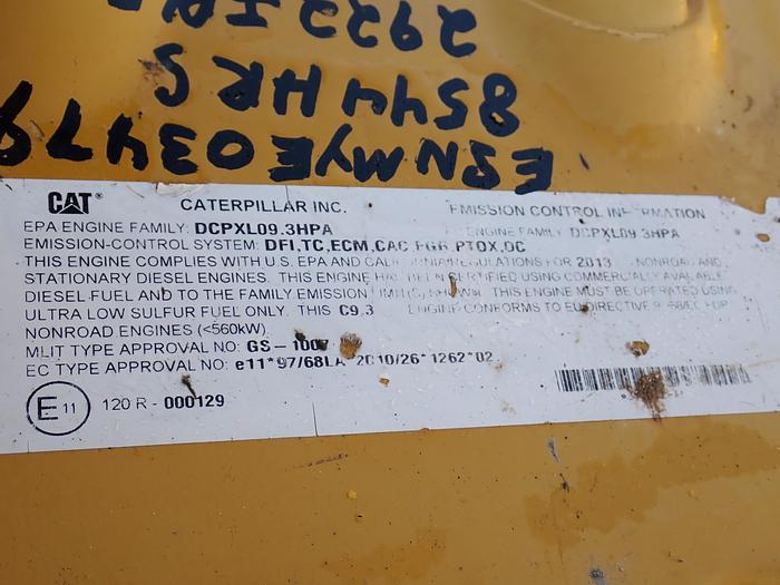 Used 2013 Caterpillar C9.3 Diesel Engine 336EL Excavator